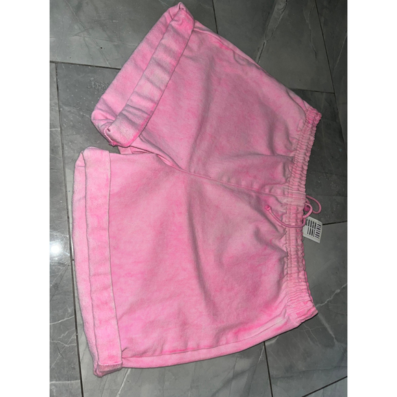 Vintage 80s Dolfin Pink Drawstring Shorts L - Picture 1 of 4
